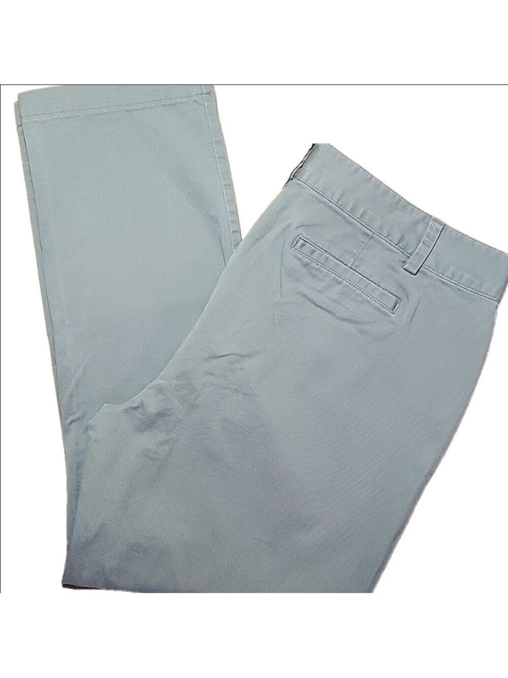 Lands End Gray Straight Leg Midrise Size 16 EUC